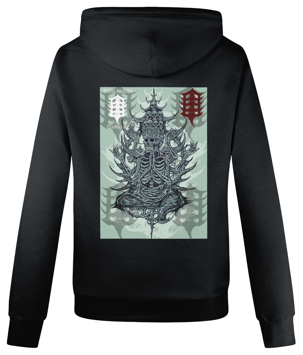 Quan yin-Spiritual Protection. Cross Neck Women’s Hoodie