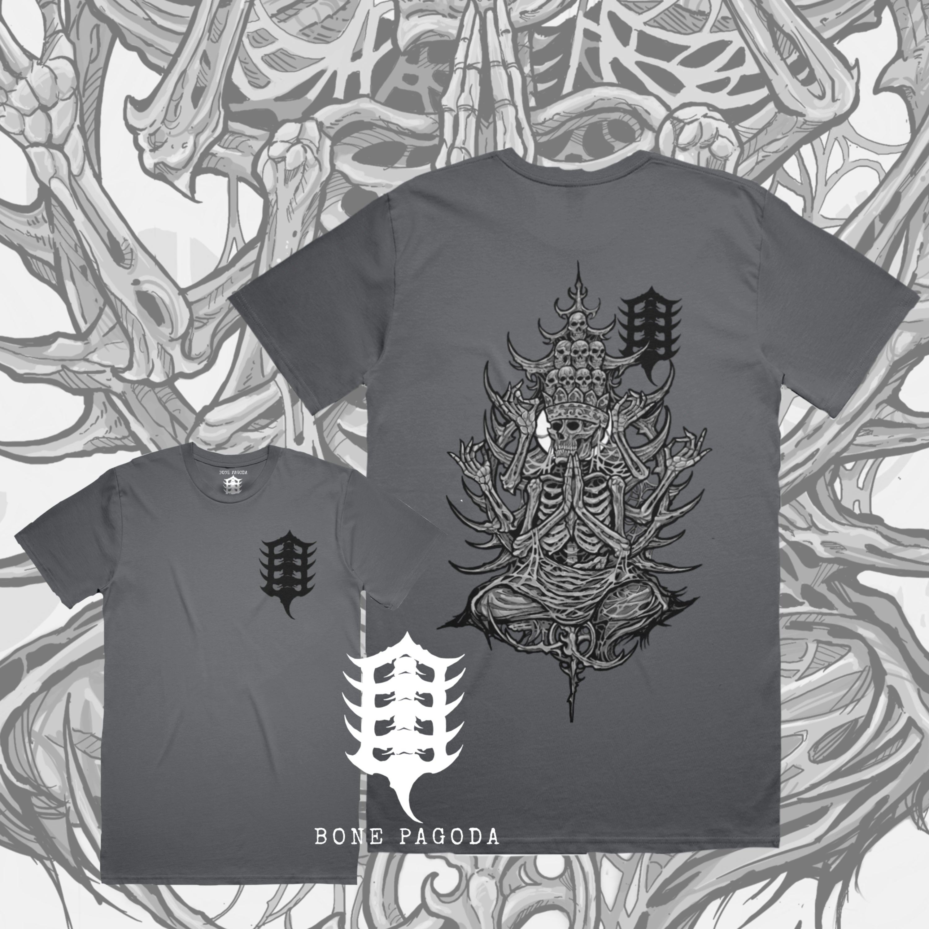 Quan Yin: Spiritual Enlightenment. Heavy-weight Grey T-Shirt