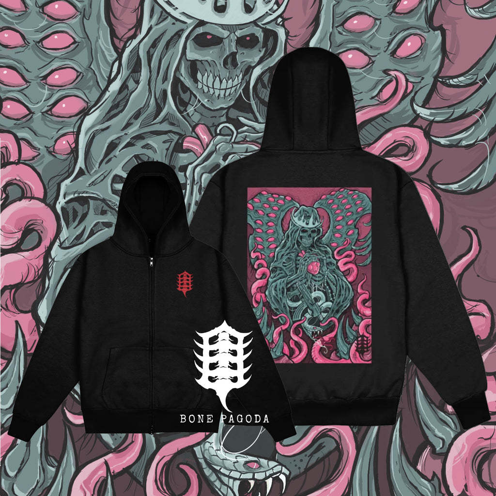 Reaper of War: Heart of darkness. Heavy-weight Boxy Zip Hoodie
