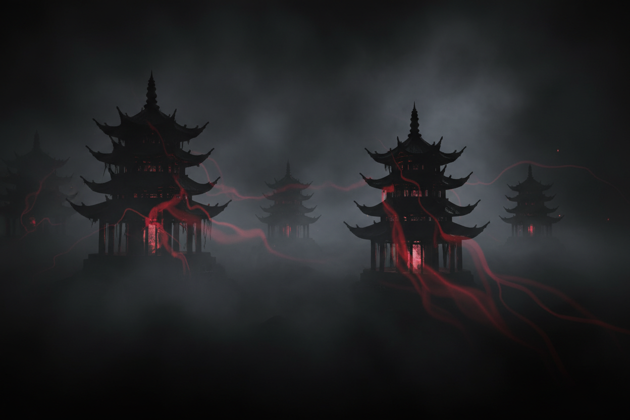 Gothic Pagoda Background